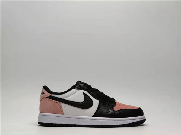 Men's Running Weapon Air Jordan 1 Low Pink/Black/White Shoes 285 Men's Running Weapon Air Jordan 1 Low Pink/Black/White Shoes 285